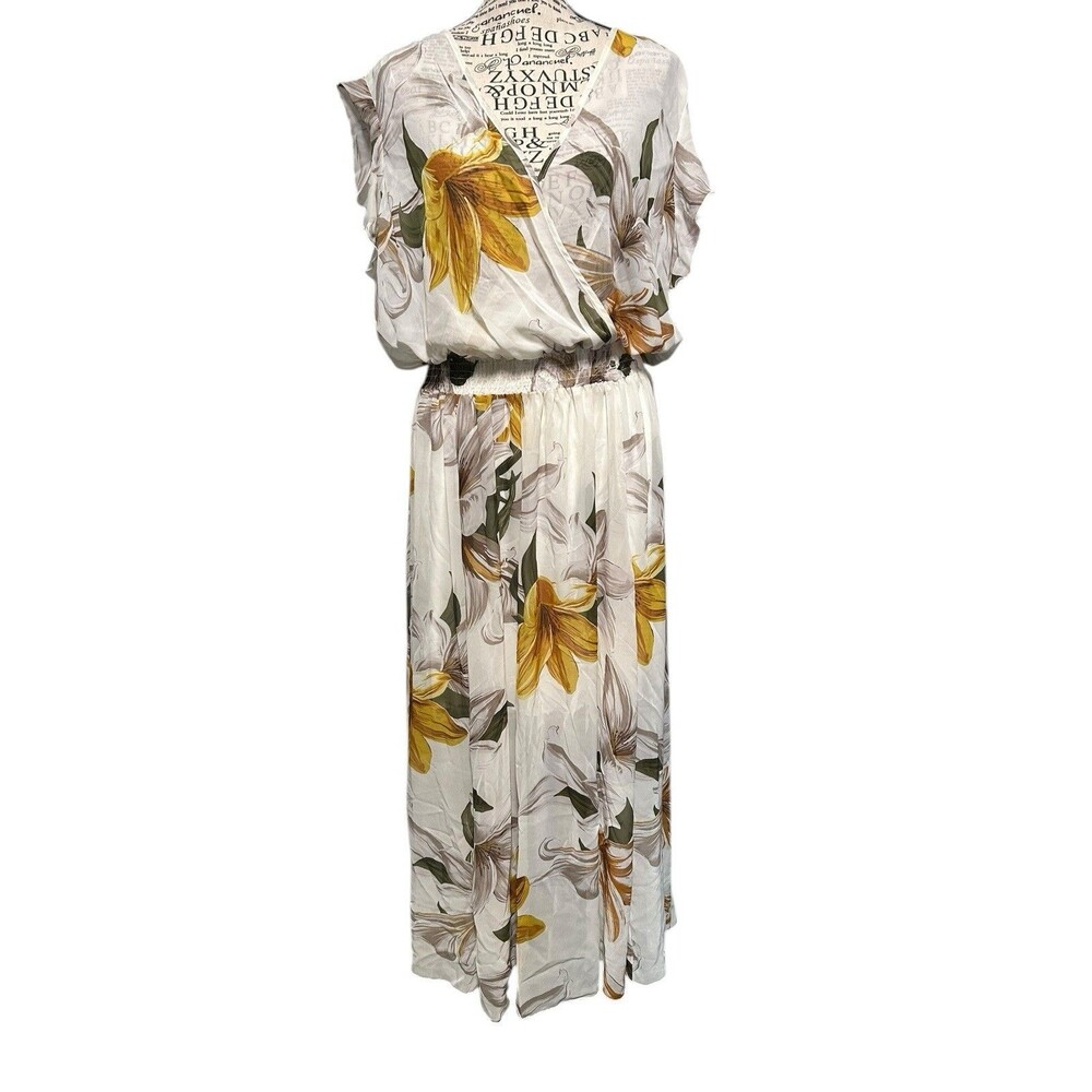 Kate and Lily Dress floral Cottagecore Boho Holiday Maxi Plus Size 16W Fairy